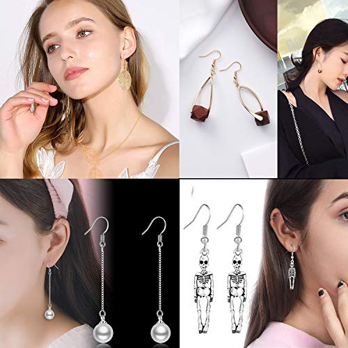 120PCS/60 Pairs 925 Hypo-allergenic Earring Hooks, Sterling Silver...