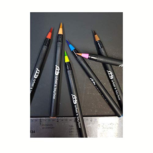 24 Watercolor Brush Pens + 1 Water Brush Pen for Blending – Real N...