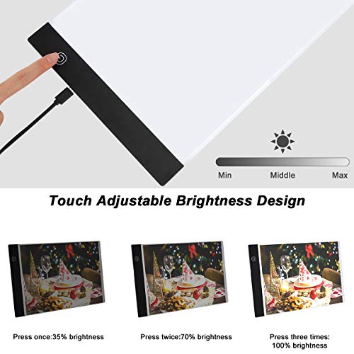 66PCSA4 Led Light Painting Kits, Portable LED Tracing Light Boar...