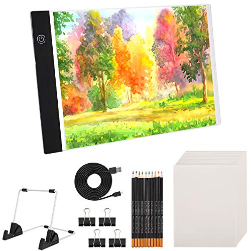 66PCSA4 Led Light Painting Kits, Portable LED Tracing Light Boar...