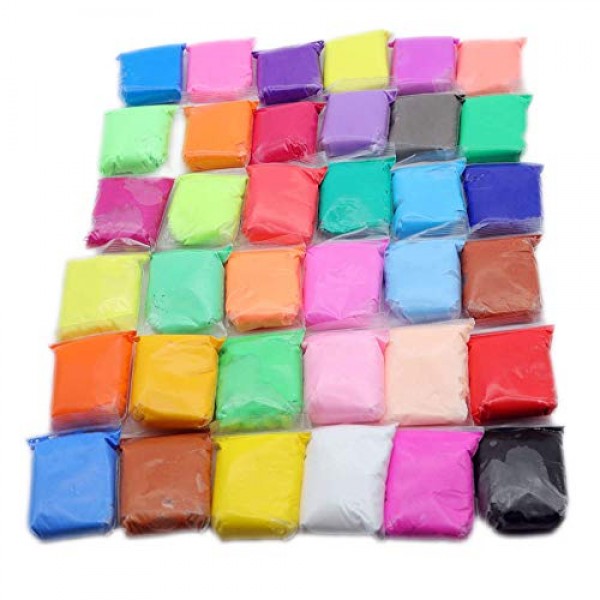 Air Dry Clays, Use 36 Colors Magic Clay Nature Color DIY Modeling ...