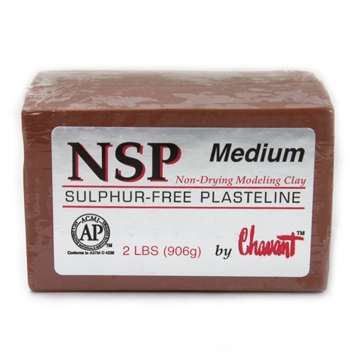 Chavant Clay - NSP Medium Brown - Sculpting and Modeling Clay 1/4...