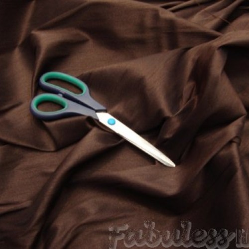 Chocolate Shantung Dupioni Faux Silk Fabric Per Yard