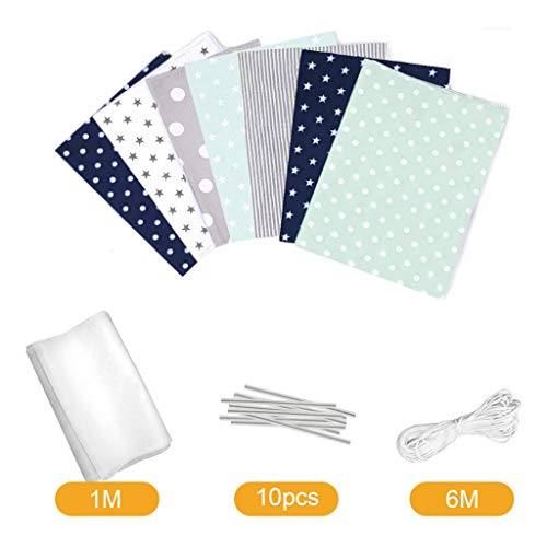 DIY Face Cover Fabric Material Set - Multiple Pattern Artistic Fab...