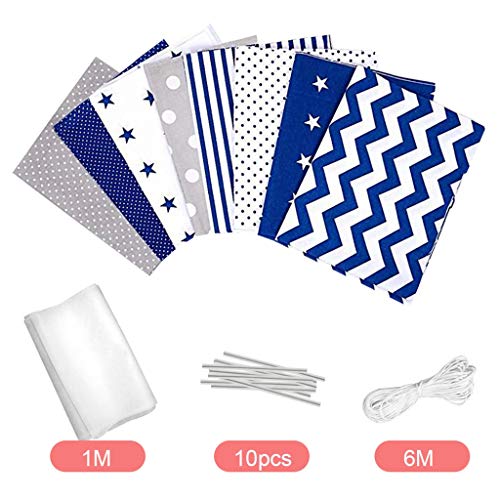 DIY Face Cover Fabric Material Set - Multiple Pattern Artistic Fab...