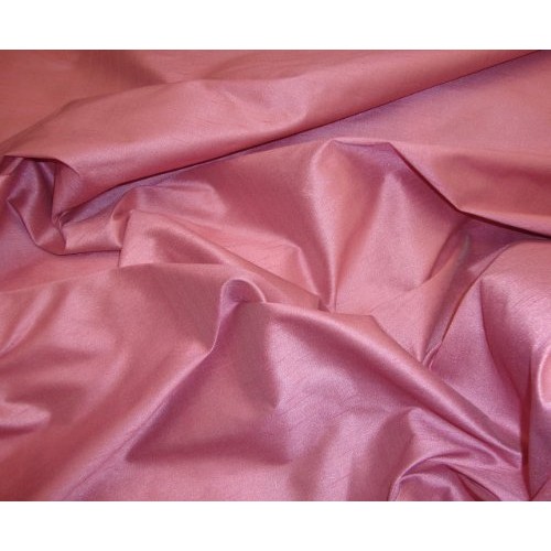 Dusty Rose Shantung Dupioni Faux Silk Fabric Per Yard