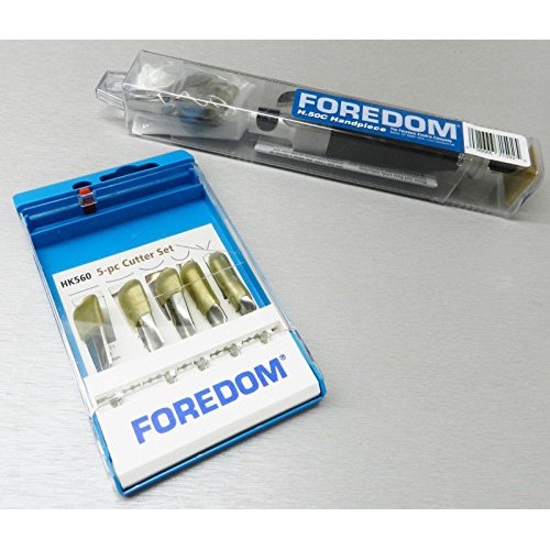 Foredom 50C Chisel Handpiece & Table Top Control K.Em-50 +11-Chise...