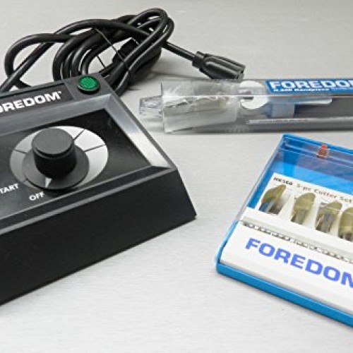 Foredom 50C Chisel Handpiece & Table Top Control K.Em-50 +11-Chise...