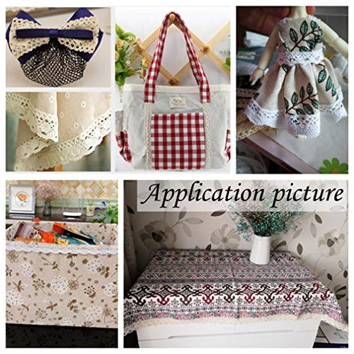 IDONGCAI White Lace Trim Fabric Lace Cotton for Wedding Party Craf...