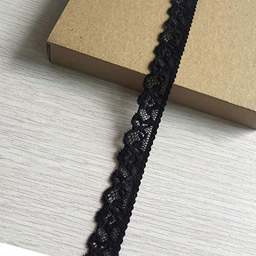 Olive Lace 0.6 inch Wide 10 Yards Stretchy lace Ribbon Elastic Tri...