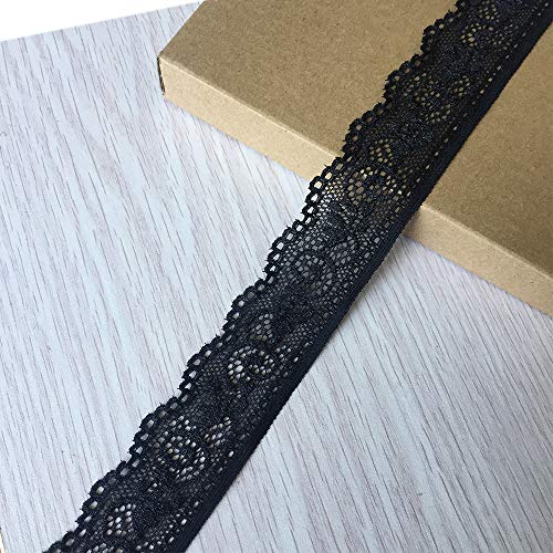 Olive Lace 1.2 inch Wide 5 Yards Stretchy lace Ribbon Elastic Trim...