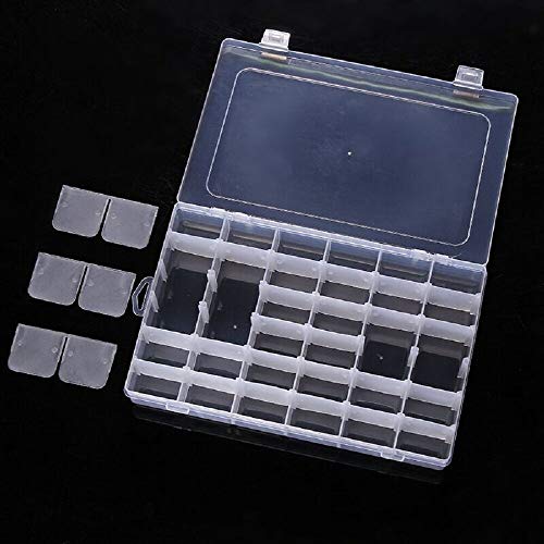 Plastic Organizer Box with Dividers - 36 Compartment Organizer - C...