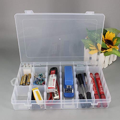Plastic Organizer Box with Dividers - 36 Compartment Organizer - C...