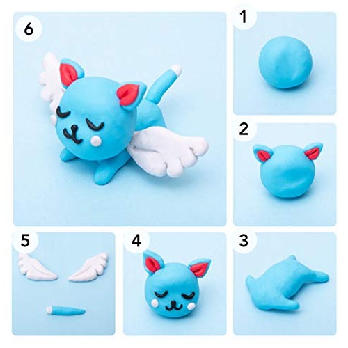 Polymer Clay, BYWORLD 50 Colors Modeling Clay for Kids with Acryli...