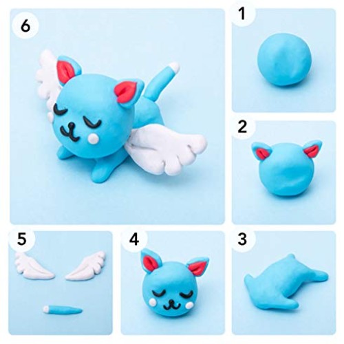 Polymer Clay, BYWORLD 50 Colors Modeling Clay for Kids with Acryli...
