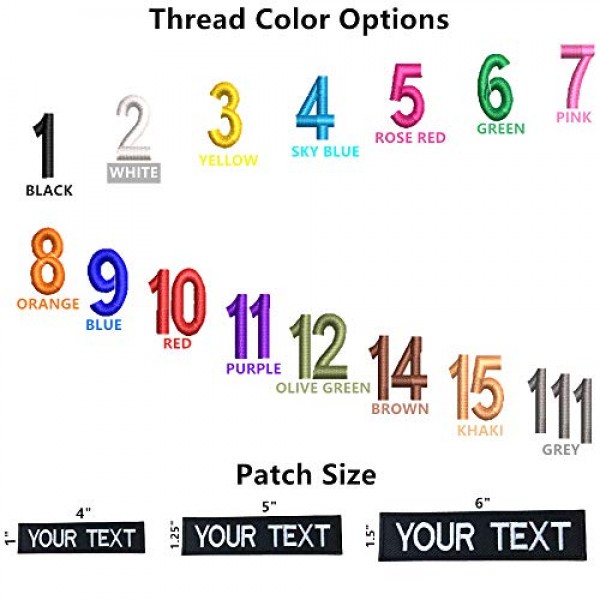 PPXP Embroidery Name Patches, 2 Pieces Embroidery Name Tags Iron o...