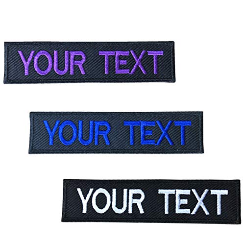 PPXP Embroidery Name Patches, 2 Pieces Embroidery Name Tags Iron o...