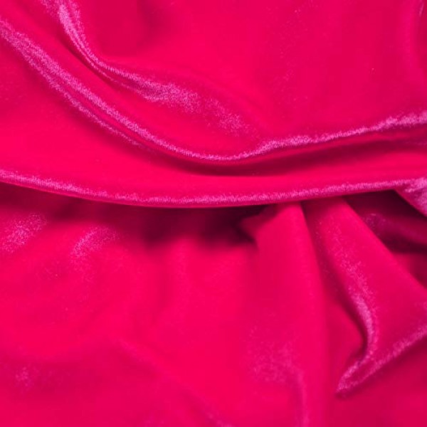 Stretch Velvet Fabric 12 Colors 62 Wide for Sewing Apparel Uphols...