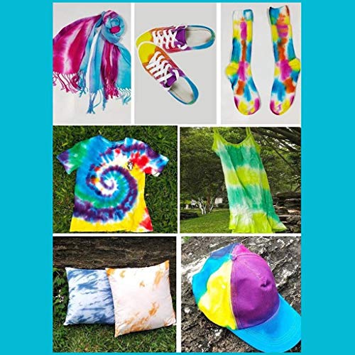 Tie Dye Kits, 5/6/8/10 Colors Tie-Dye Kit Fabric Textile Paints Co...