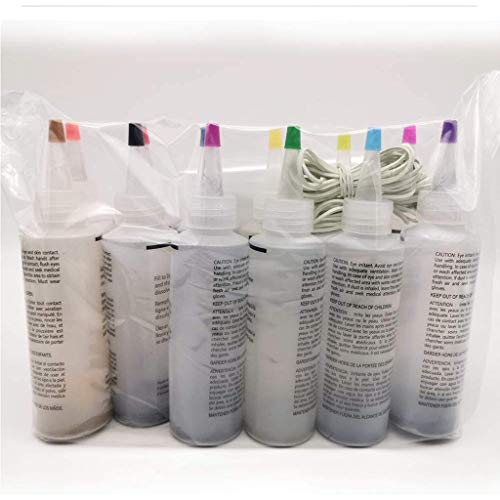 Tie Dye Kits, 5/6/8/10 Colors Tie-Dye Kit Fabric Textile Paints Co...