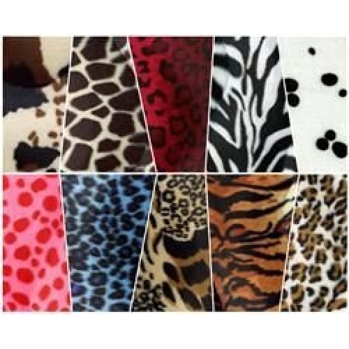 Velboa Faux/Fake Fur Tiger Orange Fabric by The Yard
