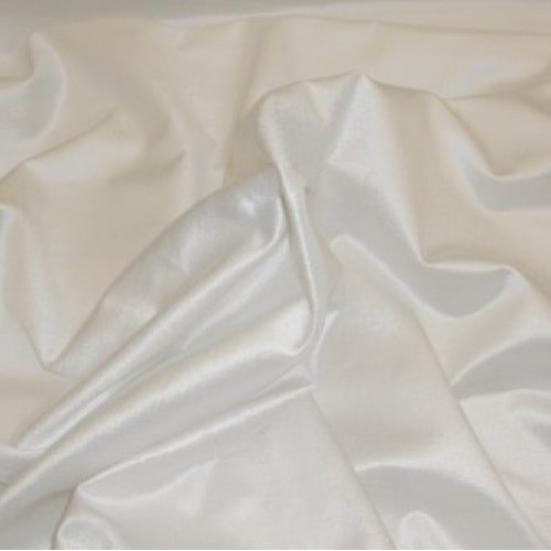 White Cotton Rayon Blend Drapery/Upholstery Velvet Fabric Per Yard