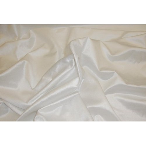 White Cotton Rayon Blend Drapery/Upholstery Velvet Fabric Per Yard