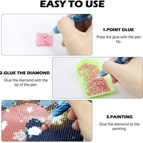 YHORSE Diamond Painting Pen Kits, Resin Diamond Tool for 5D DIY Di...