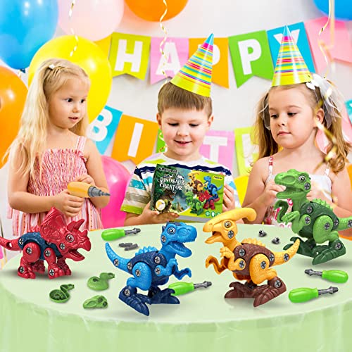 Dinosaur Toys for 3, 4, 5, 6, 7 Year Old Boys, Take Apart Toys wit...