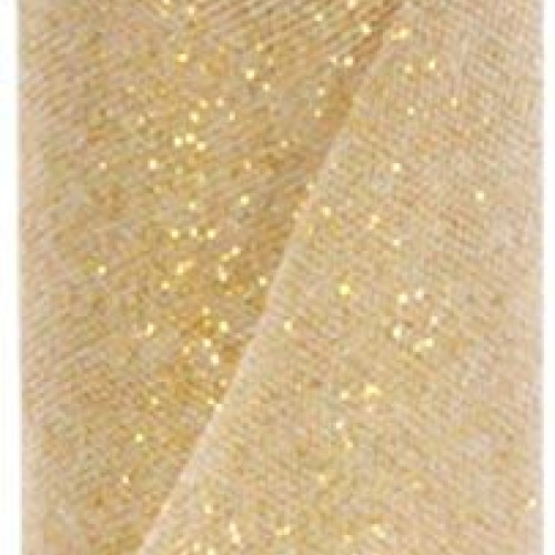 Berwick Offray Gold Sparkle Tulle by the Bolt, 6 W, 25 Yards