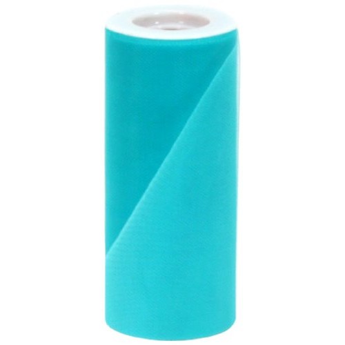 Offray Tulle Craft Ribbon, 6-Inch by 25-Yard Spool, Teal