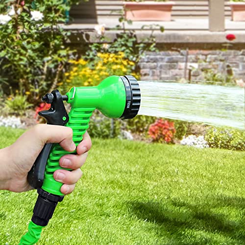 50ft Garden Hose Water Pipe, Durable Water Hose with 7 Function No...