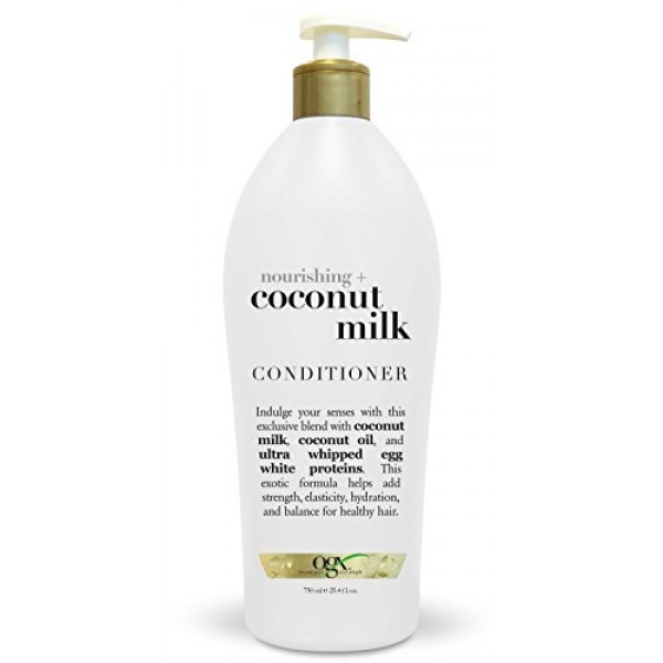 OGX Nourishing Conditioner, Coconut Milk, Salon Size, 1 25.4 Oun...