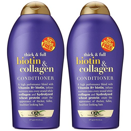 OGX Thick & Full Biotin & Collagen Shampoo + Conditioner 19.5oz,...