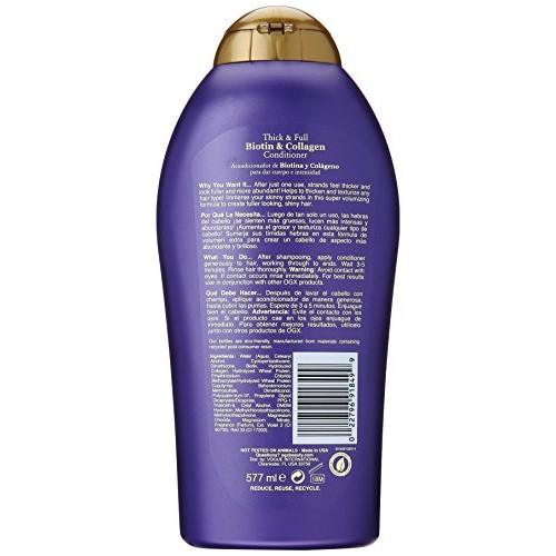 OGX Thick & Full Biotin & Collagen Shampoo + Conditioner 19.5oz,...