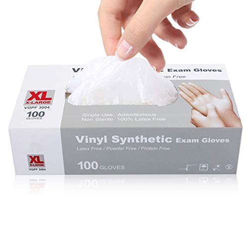 Disposable Medical Clear Vinyl Exam Gloves Industrial Gloves - Lat...