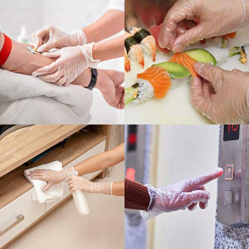 Disposable Medical Clear Vinyl Exam Gloves Industrial Gloves - Lat...
