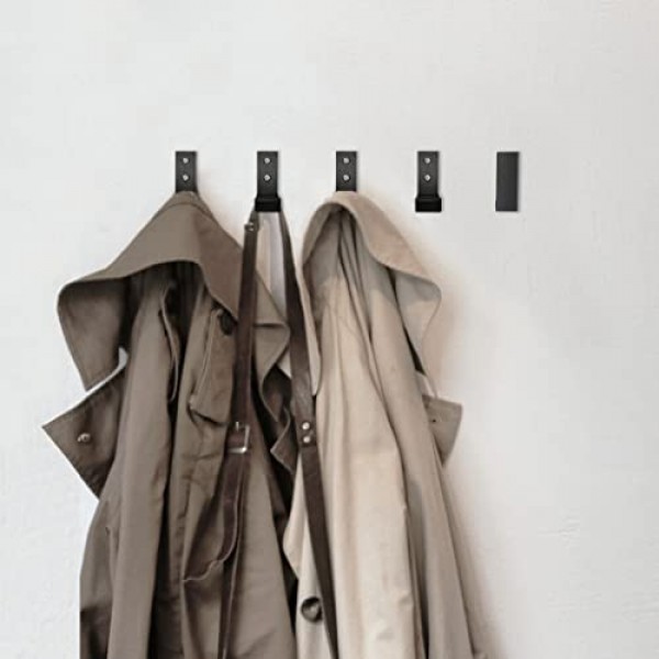 OHIYO Folding Coat Hooks 2PCS Folding Wall Hooks for Hanging Coat ...