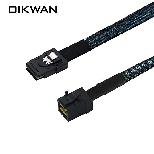OIKWAN Internal Mini SAS HD SFF-8643 to Mini SAS SFF-8087 Cable, I...