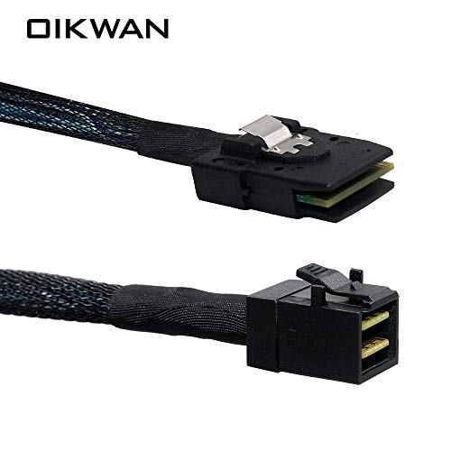 OIKWAN Internal Mini SAS HD SFF-8643 to Mini SAS SFF-8087 Cable, I...