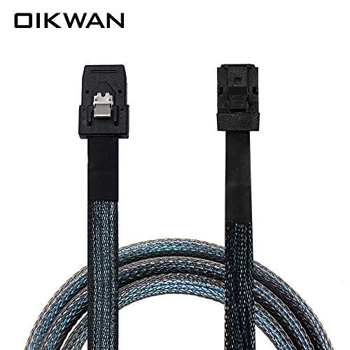 OIKWAN Internal Mini SAS HD SFF-8643 to Mini SAS SFF-8087 Cable, I...