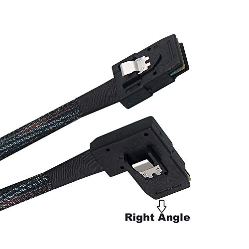 OIKWAN Internal Mini SAS SFF-8087 to Right Angle SFF-8087, Interna...