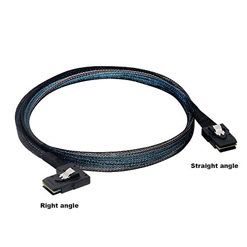 OIKWAN Internal Mini SAS SFF-8087 to Right Angle SFF-8087, Interna...