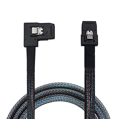 OIKWAN Internal Mini SAS SFF-8087 to Right Angle SFF-8087, Interna...