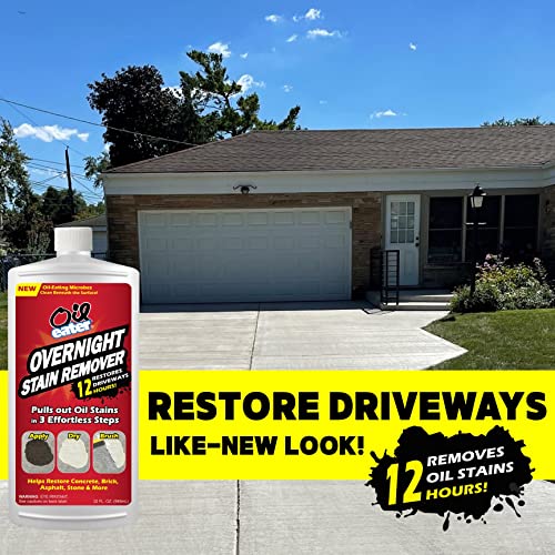 Overnight Stain Remover for Cleaning Oil Stains on Concrete, Drive...