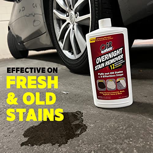 Overnight Stain Remover for Cleaning Oil Stains on Concrete, Drive...