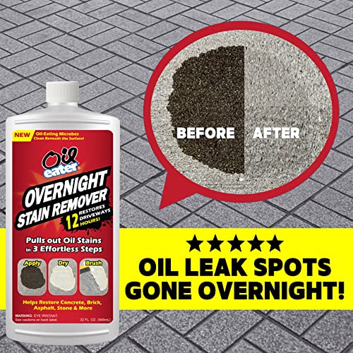 Overnight Stain Remover for Cleaning Oil Stains on Concrete, Drive...