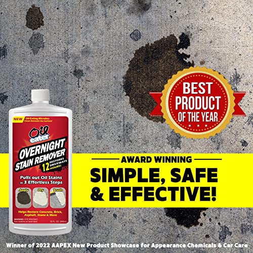 Overnight Stain Remover for Cleaning Oil Stains on Concrete, Drive...