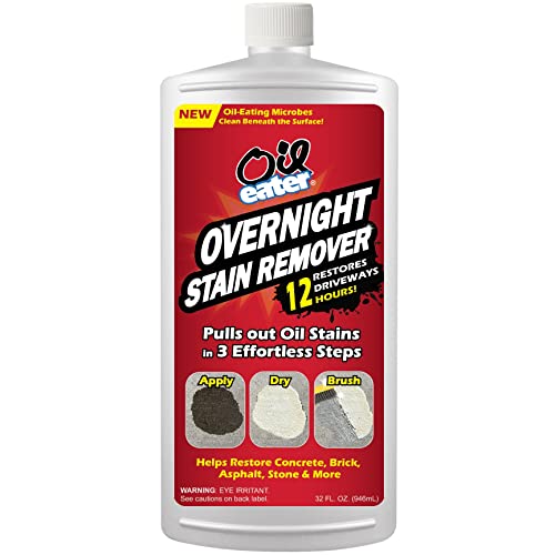 Overnight Stain Remover for Cleaning Oil Stains on Concrete, Drive...