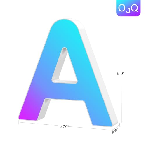 OJQ Light Up Letters LED Letter - Bedroom Lighted Letters Colorful...